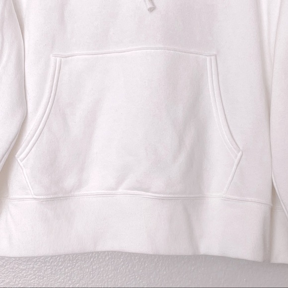 American Eagle Oversized White Hoodie Drawstring Sweatshirt Size Small - Picture 4 of 11